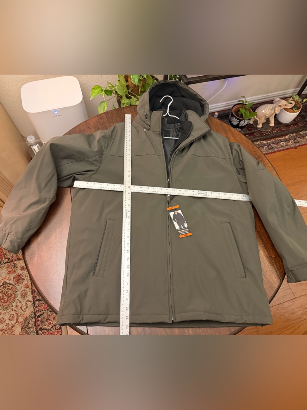 Weatherproof Men's Hooded Performance Jacket - Olive